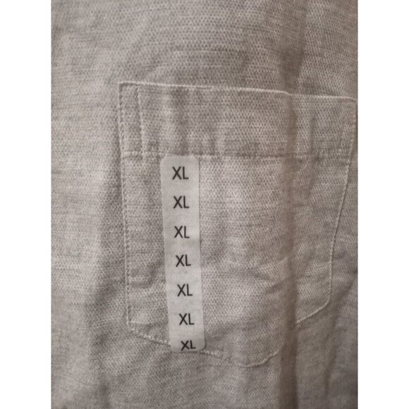 New ROWM men's button down Shirt XL Solid Gray long Sleeve NWT Cotton - Picture 4 of 13